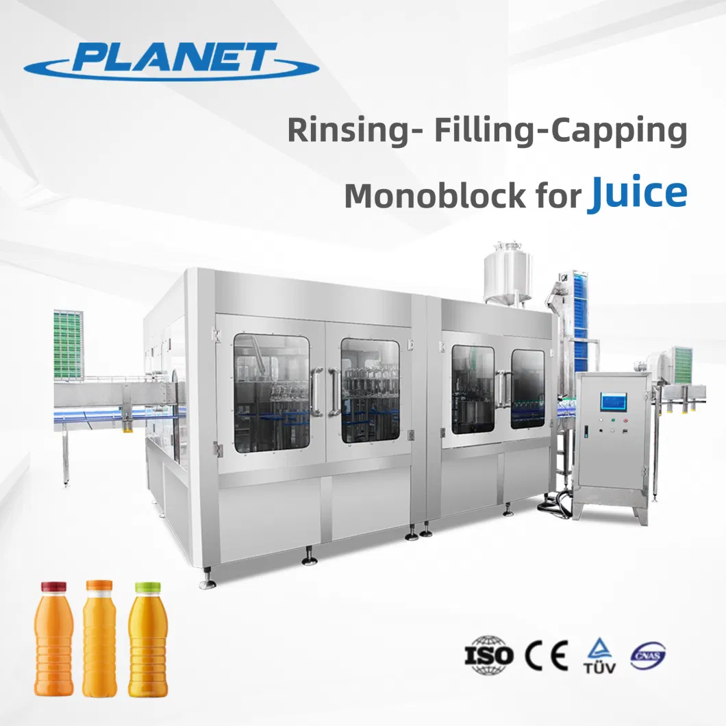 Turnkey Project Factory Automatic Glass Bottle Juice Beverage Filling Sealing Labeling Wrapping Packing Production Machine